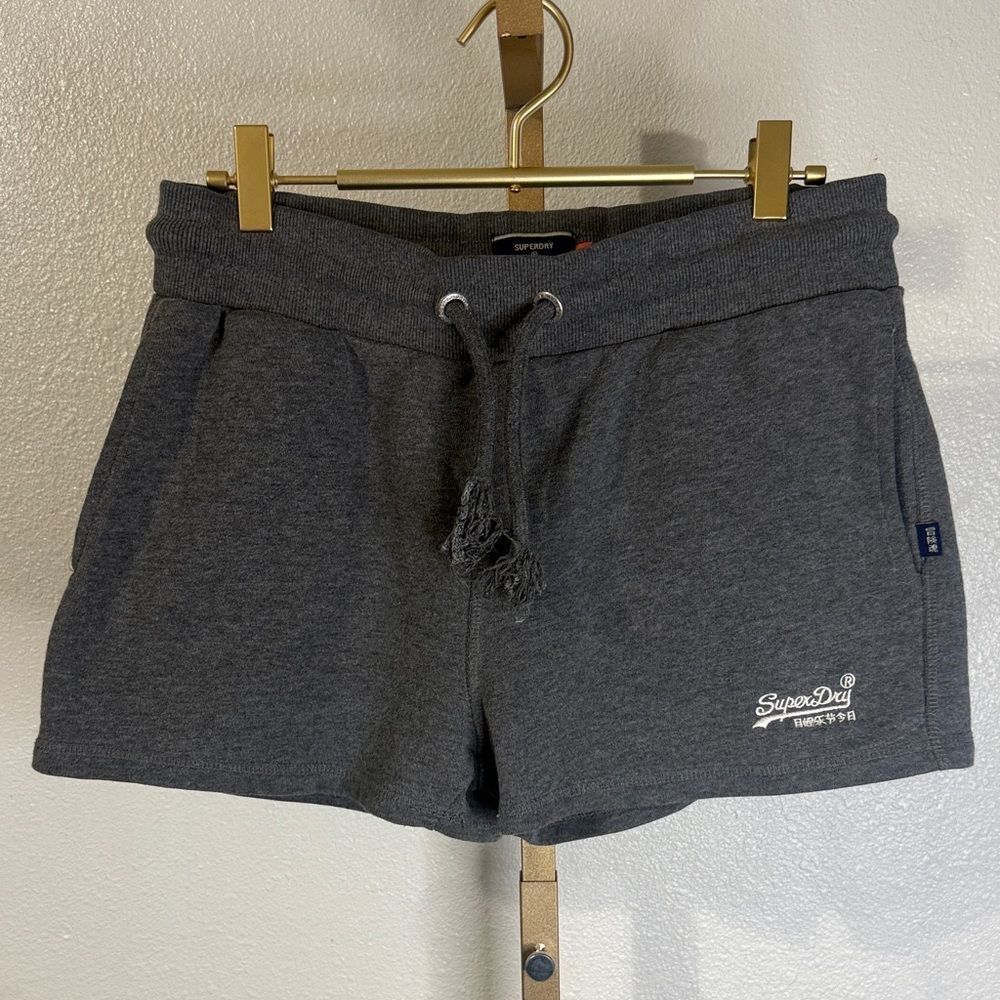 Superdry Women's Charcoal Athletic Shorts